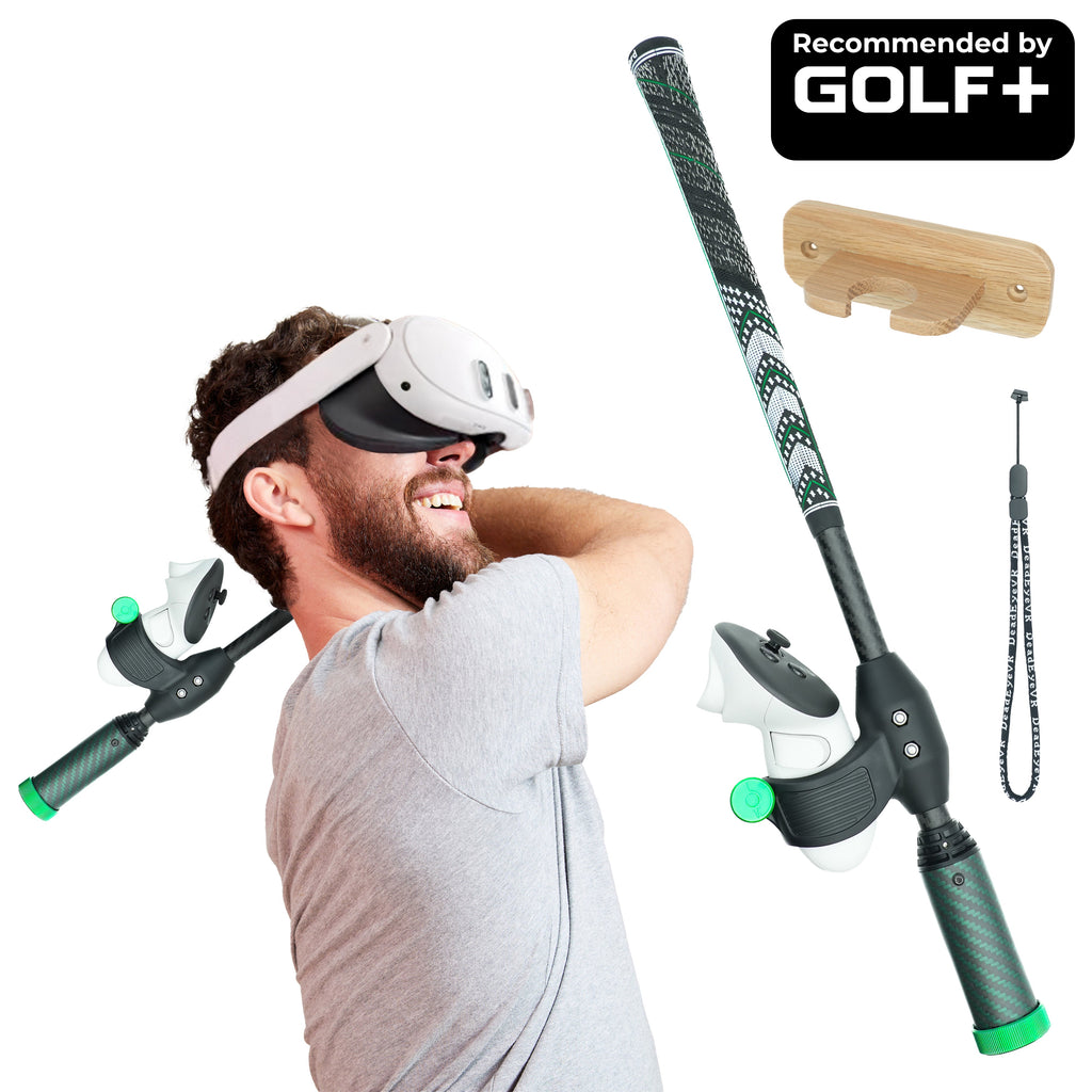 DriVR Elite Mini -  Adjustable VR Weighted Golf Club Handle Accessory - Compatible with Quest 2, 3/3s, and Pro