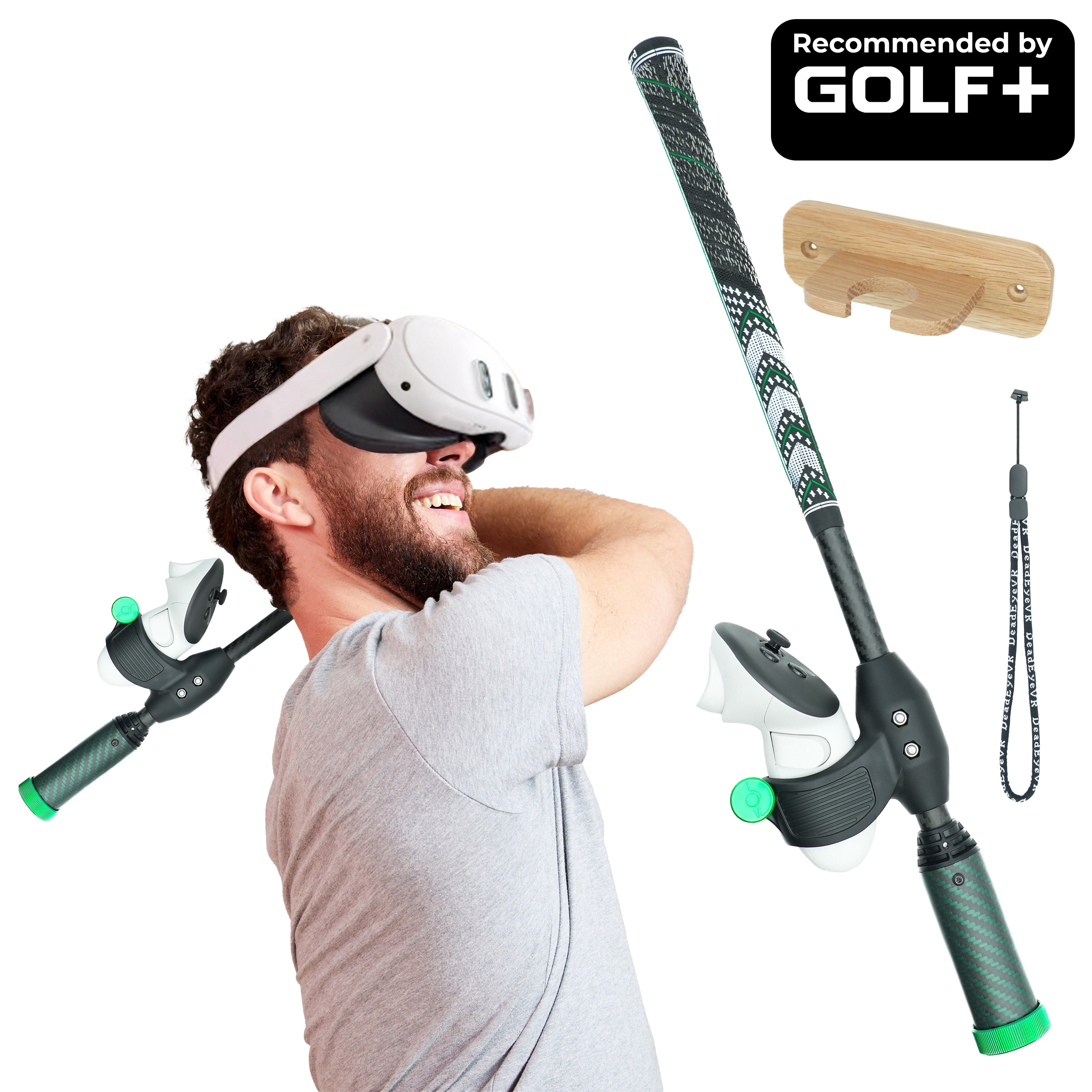 DriVR Elite Mini -  Adjustable VR Weighted Golf Club Handle Accessory - Compatible with Quest 2, 3/3s, and Pro